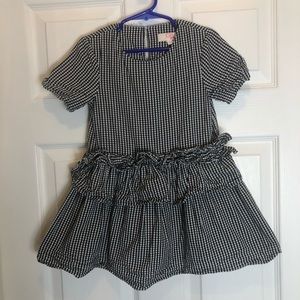 GB Girls Black and White Checkered Dress  Size 5